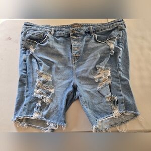 Torrid‎ Light Blue Distressed Boyfriend Jeans